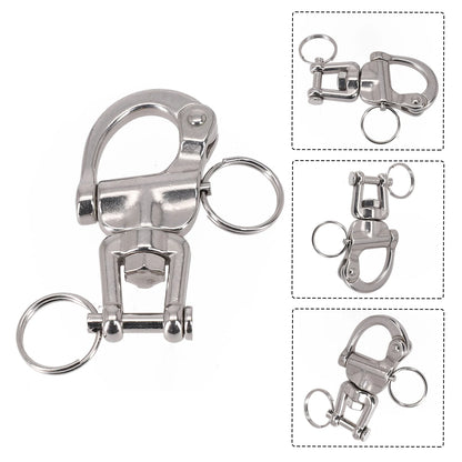 Boat Parts Swivel Shackle Sailboat Sailing Silver Spare Parts Spring Hand Drawn 316 Stainless Steel Accessories