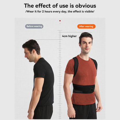 Back Brace Posture Corrector Belt for Women & Men Back Lumbar Support Adjustable Shoulder Posture Support for Improve Scoliosis