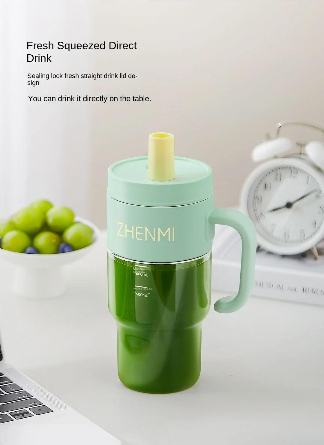 Portable Multifunction Fruit Juicer Blender 10 Blade Mini Ice Blender Smoothie Maker USB Charging Wireless Juice Extractor