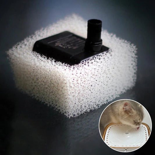 3/10Pcs Cat Water Fountain Water Pump Foam Filter Compatible With Square Dispenser Pre-Filtered For Fresh & Clean Drinking Water