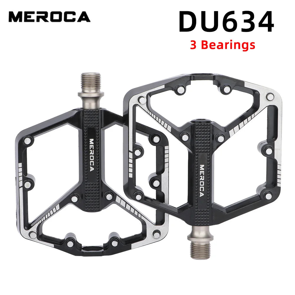 Bicycle Pedals Sealed DU Bearing Nonslip Pedal Mountain Road Bike Cycling Alloy Platform Mtb Pedal