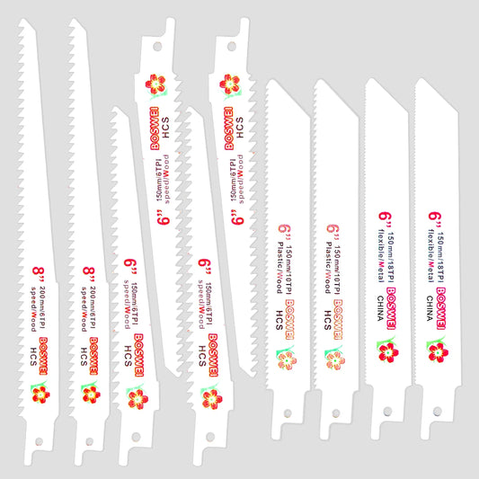 10Pcs Reciprocating Saw Blade Hand Saw  Wood Metal Reciprocating Saw Power Tools Accessories