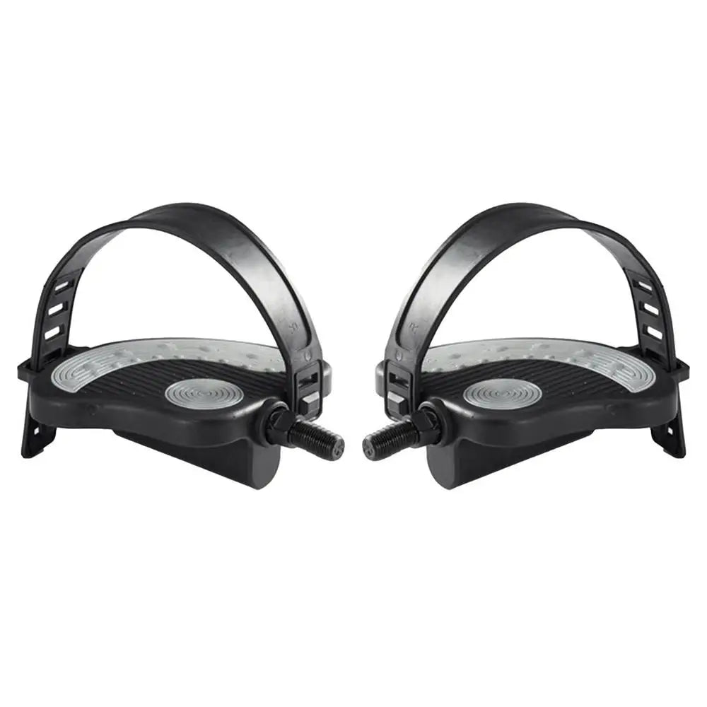 Exercise Bike Pedals Non-Slip Bike Pedals For Exercise Exercise Bike Pedals With Straps 1/2 For Spin Cycling Bike Indoor