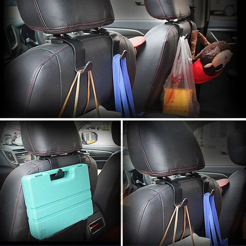 Car Seat Back Hook Universal Headrest Hook Car Accessories Interior Organizer Hanger Holder Storage For Car Bag Handbag Purse