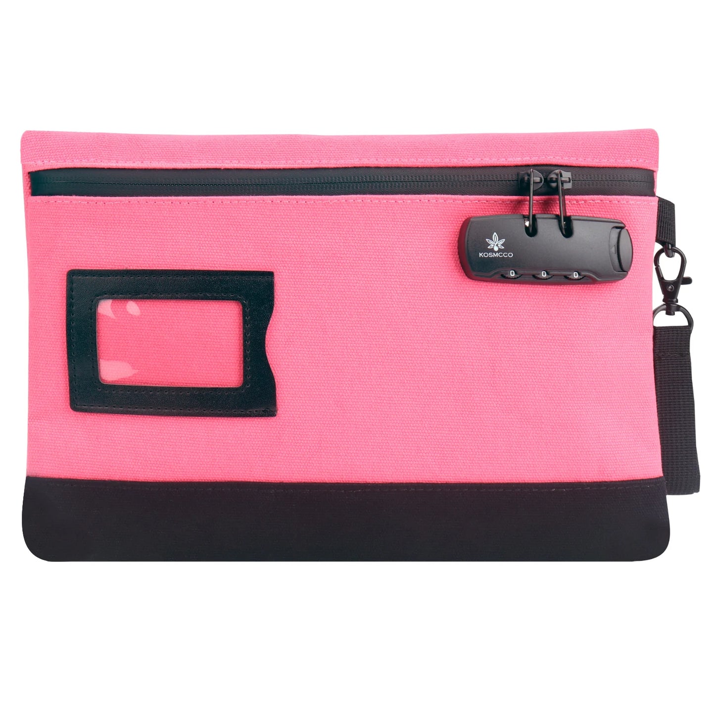 Money Bag with Lock Durable Canvas Cash Bag for Cash Passports Storage Bag