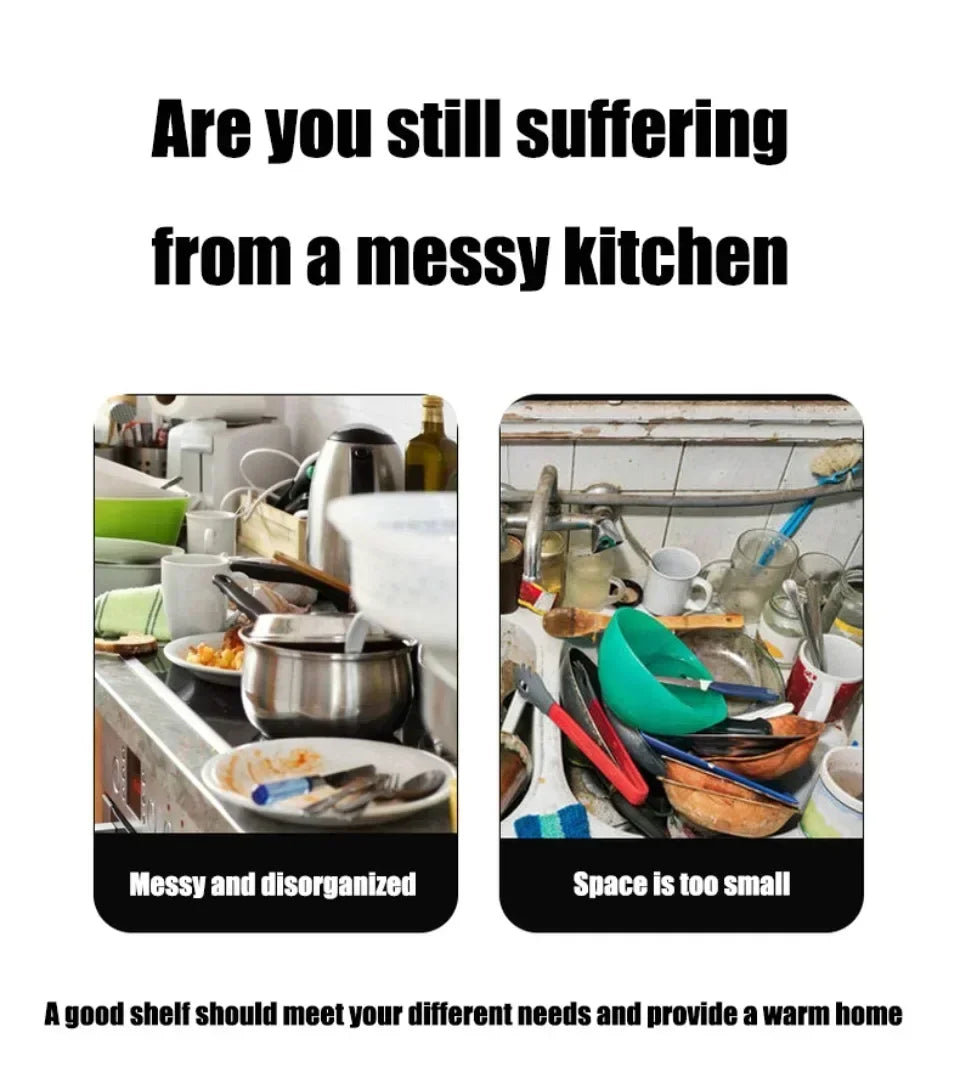 Kitchen Elevated Design Seasoning Rack Microwave Storage RackBilayer Oven Modern Minimalism Kitchen Accessories Organizer