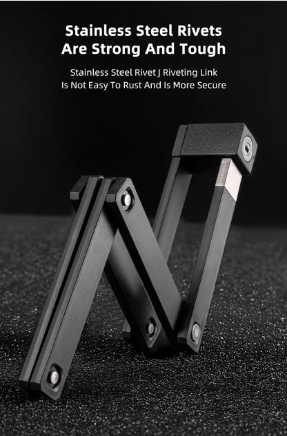 ROCKBROS Bike Lock Electric Bicycle Motorcycle MTB Road Bike Portable Anti-Theft Folding Password Lock Cycling Accessories