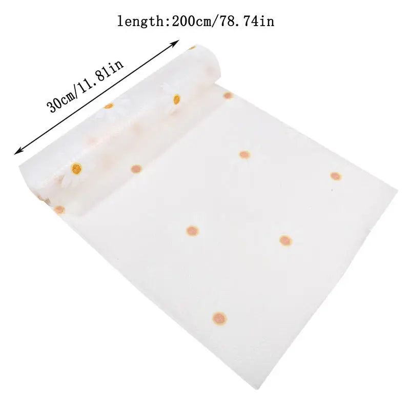 Reusable Drawer Liners Washable Dustproof and Non-slip Placemats Kitchen Cabinet Mats Refrigerator Non-slip Liners Shelf Paper