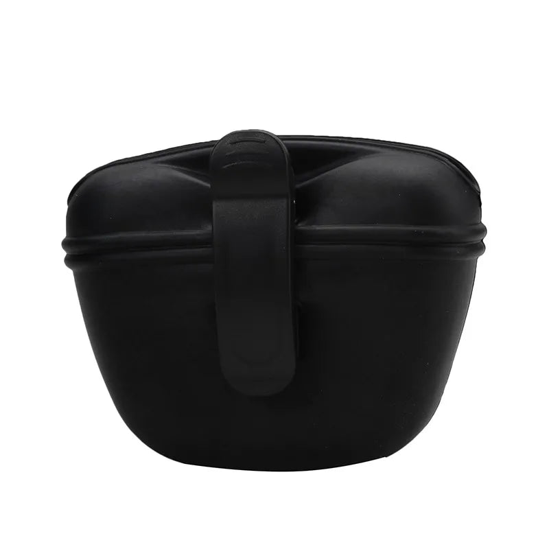 Silicone Dog Treat Bag Outdoor Feeder Puppy Snack Pouch Food Reward Storage Bag Pet Portable Dog Training Waist Bag