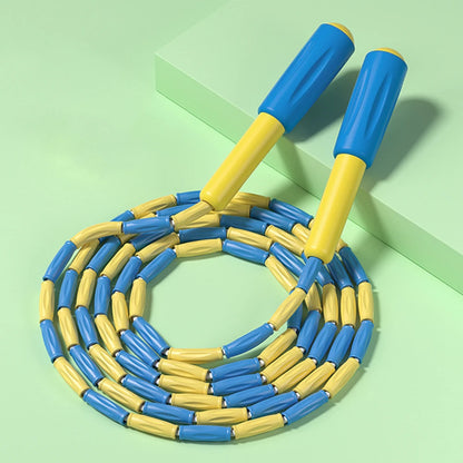 Jump Rope With Segmented Sleeve Adjustable Length For Kids Not Easy To Tangle