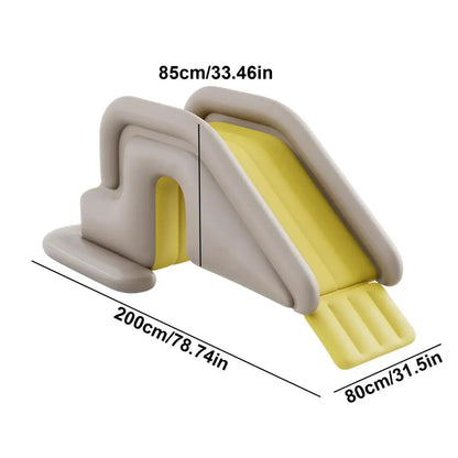 Lengthen And Widen The Slide Inflatable Water-filled Base Pool Slide Children Climber Slide For Aboves Ground Pool Garden