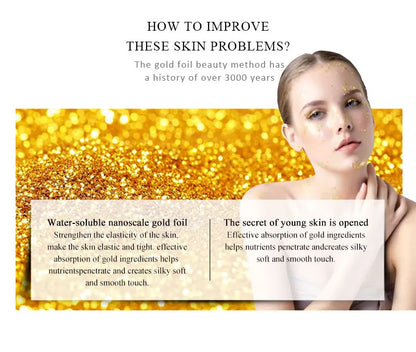 BELYN BERLY Face Serum 3Pcs/Lot Hyaluronic Acid + Vitamin C + 24k Gold Serum Moisturizing Spot White Facial Serum