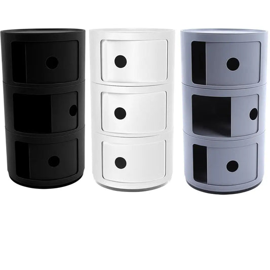 Furniture Cabinet Nightstand Bedside Cabinet Modern Furniture Bedside Cabinet Nightstand Multifunctional Circle Storage Table