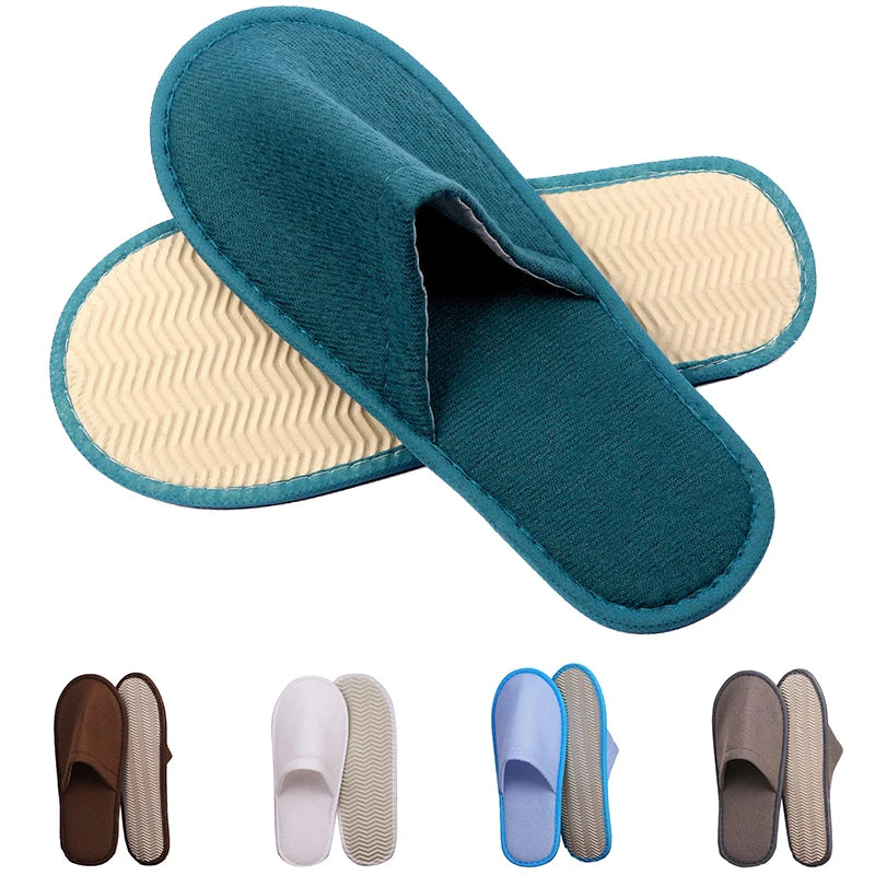 Home Loafer Shoes Hotel Slippers Unisex Women Men Wedding Shoes Guest Slippers Slippers Flip Flop Non-slip Soild Color