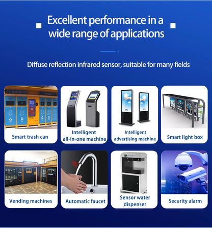 XKC-KD200 Active Infrared Sensors Intelligent Non-contact Sensor Switch for Smart Home Devices