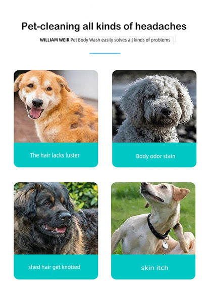 500ml Pet Bath Shampoo Cats Dogs Shower Care And Cleaning Gentle And Smooth Deodorizing Anti-itching Long-Lastin Fragrance