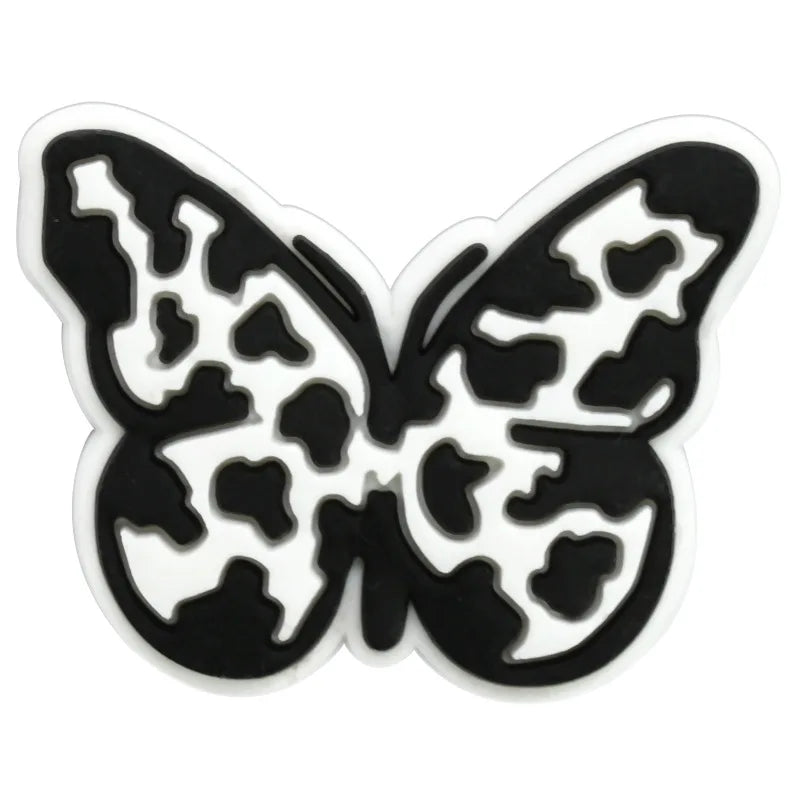 Leopard Print Shoe Charms for Crocs Pin Accessories Decoration Bracelet Wristband PVC Pin Women Party Gifts