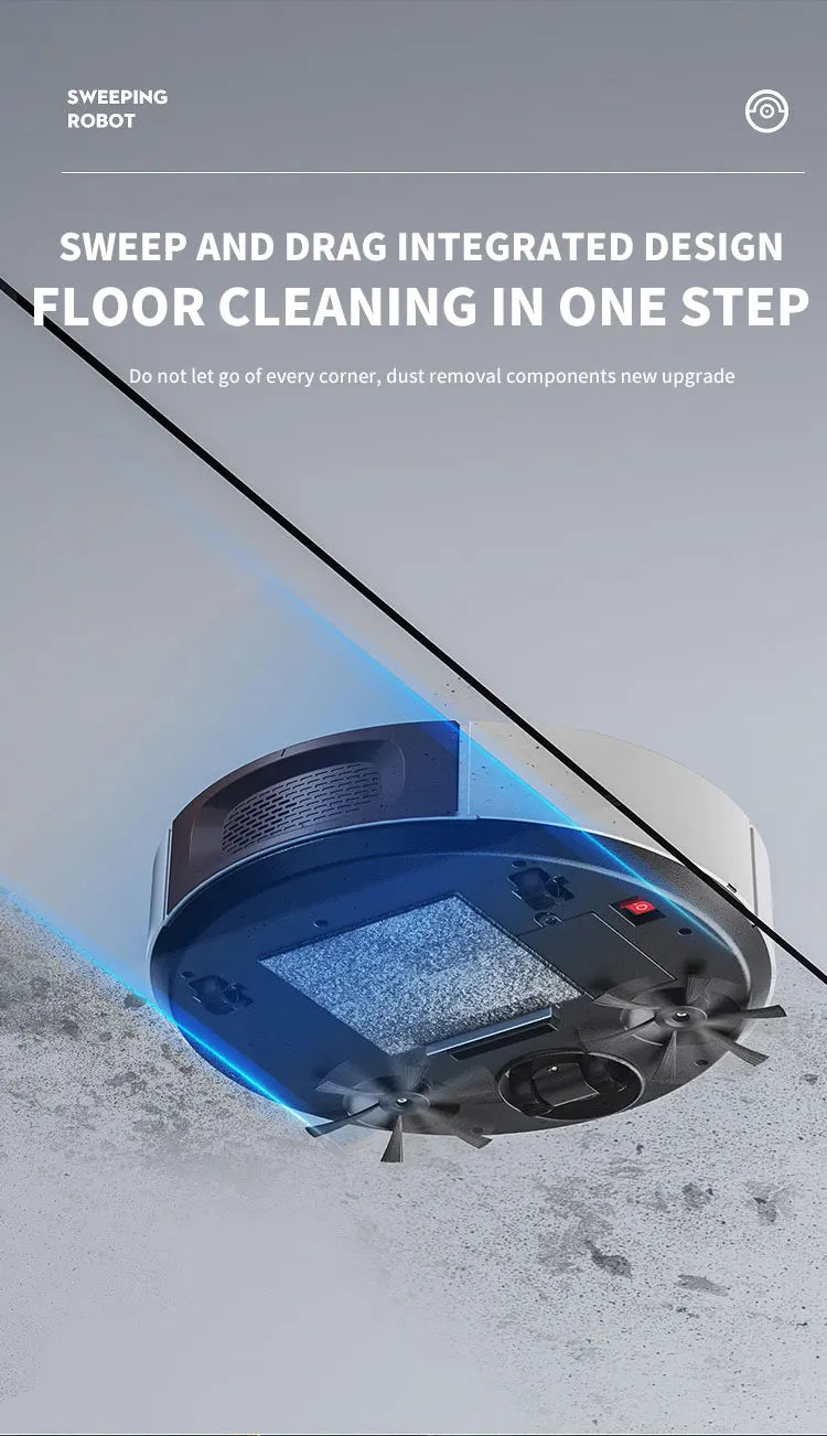Automatic Mopping Robot Vacuum Cleaner 3-in-1 Smart  Home Wireless Sweeping Wet And Dry Ultra-thin Cleaning Machine