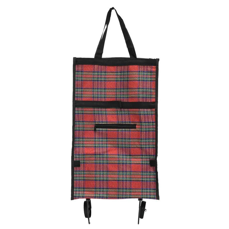 Portable Folding Reusable Shopping Bags Small Pull Cart Buy Shopping On Wheels Bags Buy Fruit Vegetables Bag Food Organizer