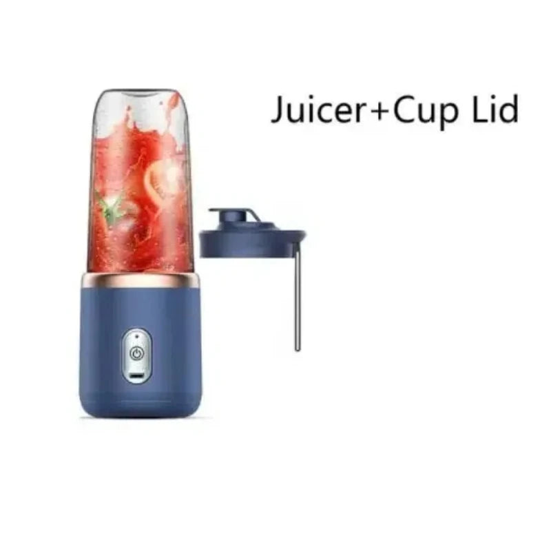 40W Portable Blender Cup with Sharp Blades 1500mAh Battery Double Cups for Smoothie Juice Shakes Travel Camping Picnic Home Use