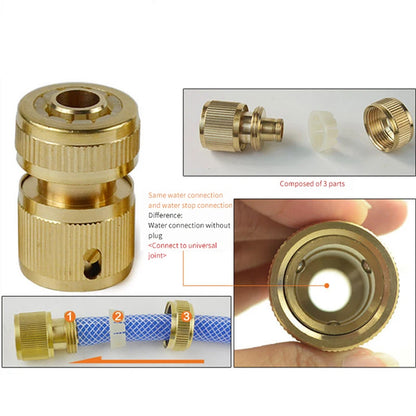All-copper water gun connector 4-way water connector water pipe connector high-pressure water gun connector