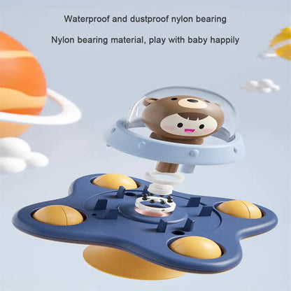 Baby Soothe Toy Cartoon Airplane Soothe Baby Artifact Baby Bath Fun Sucker Spinner Early Education Table Games
