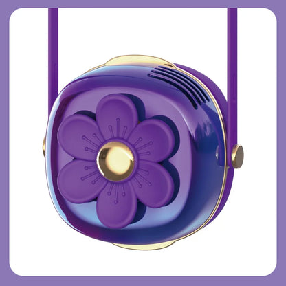 Mini Fan Cartoon halterneck fan USB charging lazy fan portable handheld outdoor mini bladeless small fan