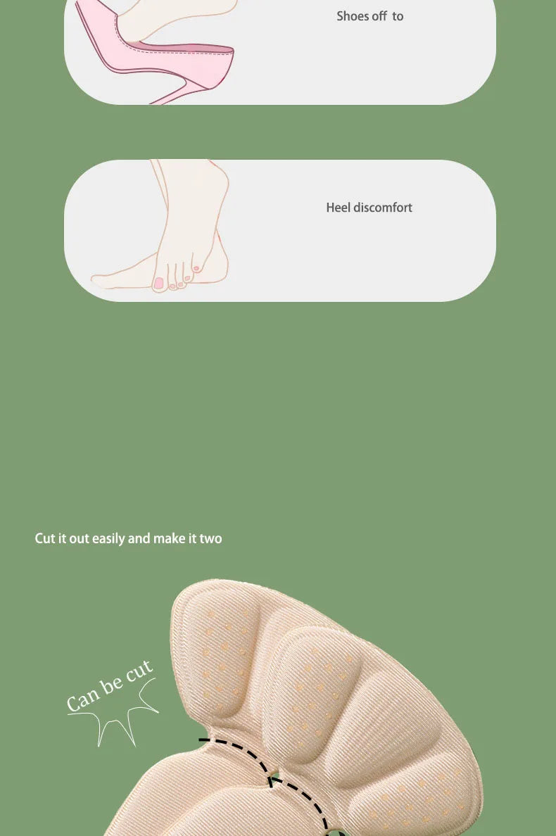 T-Shaped Heel Protectors Stickers Womens Shoes Heel Cushion Foot Care Products Non Slip Shoe Pads High Heels Half Shoe Inserts