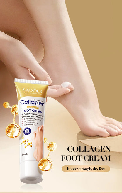 SAODER Collagen Foot Cream Feet skincare Moisturizing Hydrating Firming Nourishing Repairing Feet Creams Foot Skin Care Products