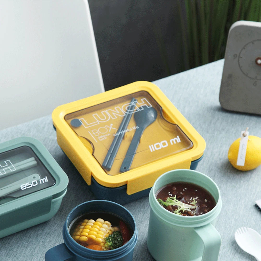 500ml Portable Breakfast Cup Multifunction Oatmeal Nut Yogurt Mug Snack Cup Microwave with Lid Spoon Creative Soup Cup