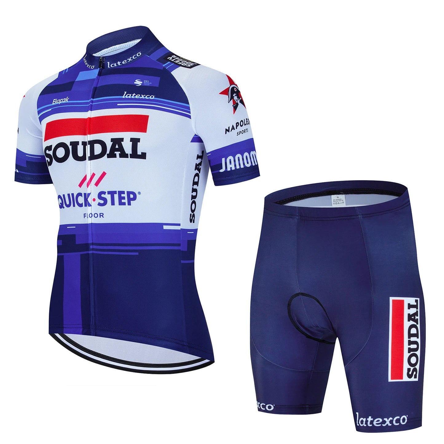 2025 Cycling Man SOUDAL Sportswear Shorts Men Mtb Men's Jacket Summer Bike Jersey Mens Clothes Clothing Blouse Uniform Road