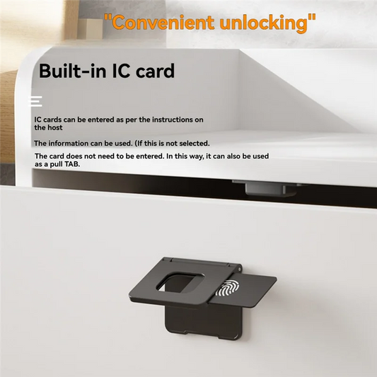 ABUO-Drawer Wardrobe Lock Electronic Lock Childproof No Drilling Safety Electric Door Lock For Home Cabinet Security