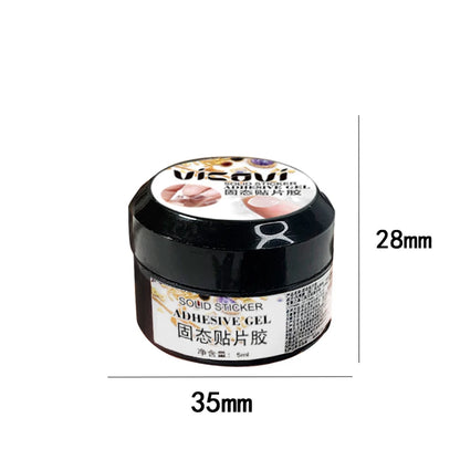 5ML Easy Stick Solid Nail Patch Gel No-Flowing Modelling Stick Tips Clear Nail Gel Gummy Adhesive Bond UV Nail Glue GY031&*