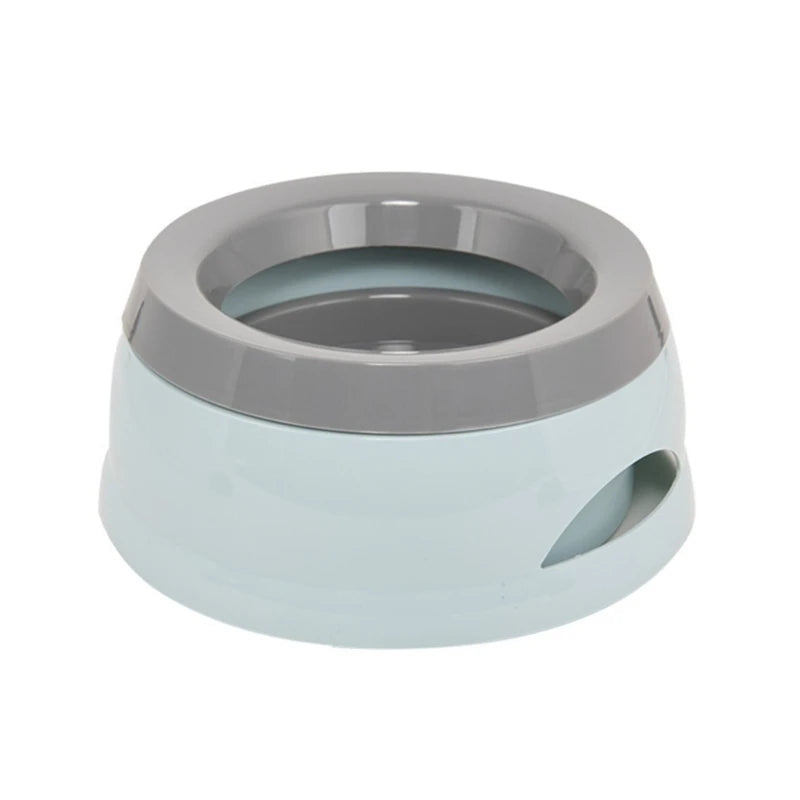 E15D 25oz Dog Water Bowl 750mL No Spill Slow Water Feeders Spill Proof Pet Bowl