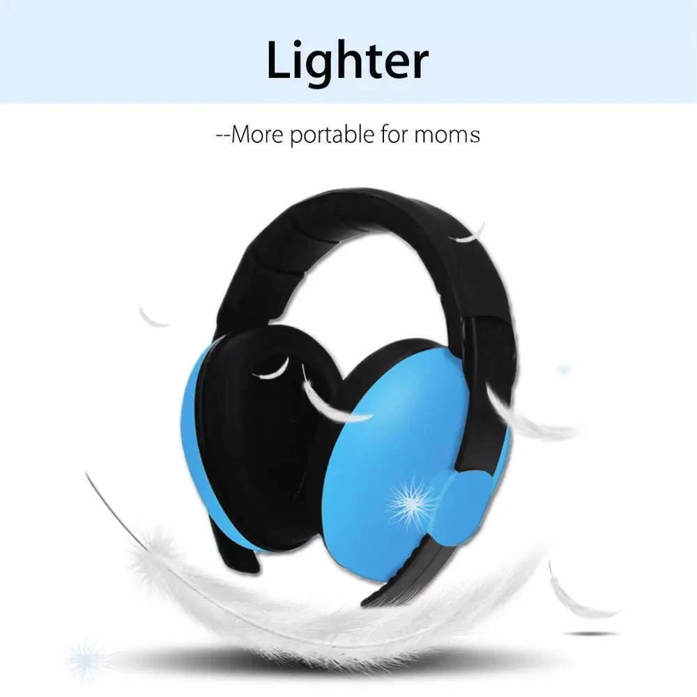 Baby Ear Protection Noise Cancelling Headphones 2-in-1 Convertible Design Noise Reduction Earmuffs for Infant Improves Sleep