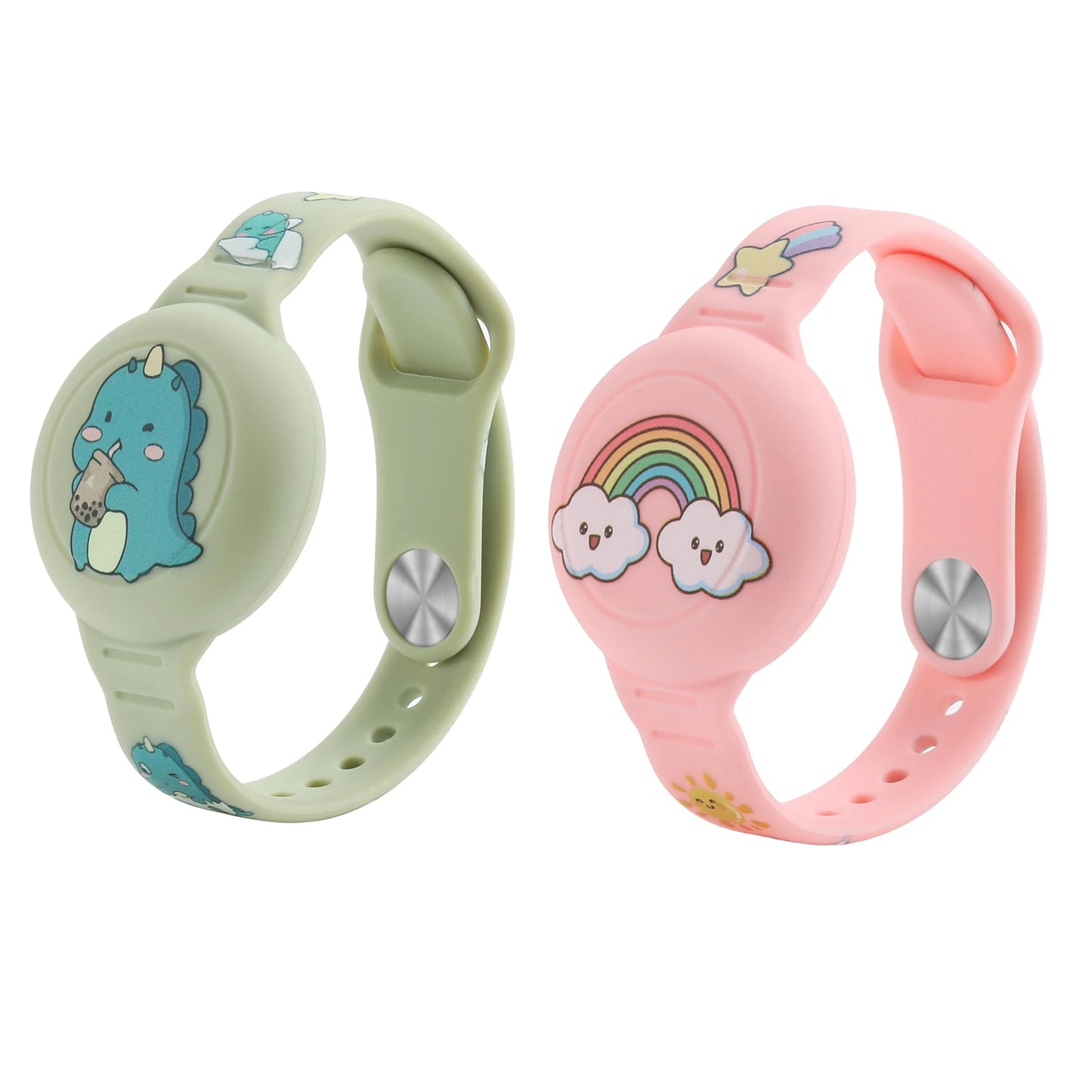 For Airtag Wristband Kids Waterproof Silicon Cartoon Hidden Airtag Bracelet Anti-Lost Airtag Holder Case Tracker Accessory