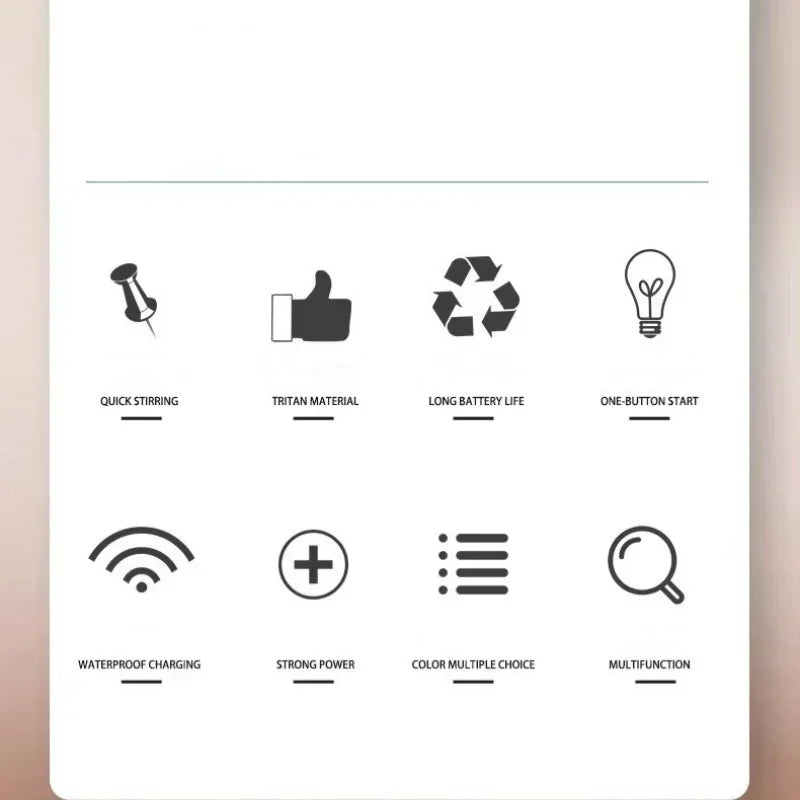 450ML Blenders Cup Electric Mixing Cup Portable Protein Powder Shaker Bottle Rechargeable Coffee Milk Cup Sports Fitness Kettle