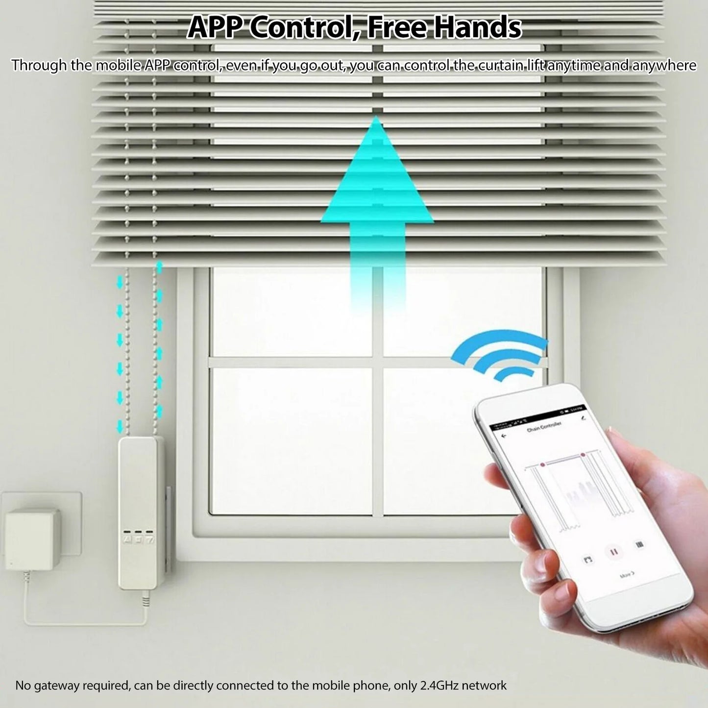 Smart Automatic Curtain Opener Remote Controller TY WiFi Smart Curtain App/Timer Voice Control Automatic Curtain Opener A Closer