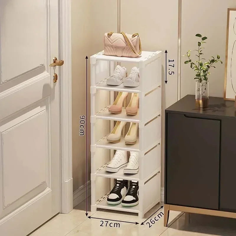 Shoe Organizers For Closet Shoe Storage Boxs Stackable Multilayer Shoes Rack Space Saving For Entryway Large Sturdy Stackable