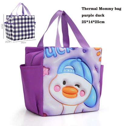 Food Storage bag Student lunchbag cool food bag for Children Food Container for Kids Schiool Thermal Lunch food Bag Mommy bag