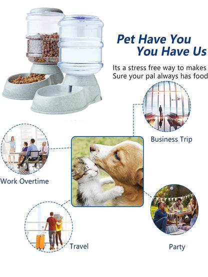 Automatic Water Dispenser Large Capacity Pet Feeder Small Dog Food Bowl  Cat Feeder Drinking Bowl Pet Feeding Drinker Water Bowl