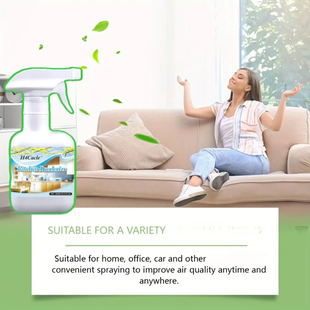 Kitchen Deodorize Spray Permeated By Fragrance Suitable for Kitchen Bathroom Office Car Residue Odor Eliminator for House