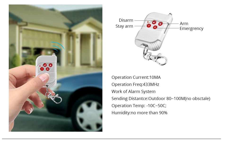 Fuers WIFI Tuya Smart Alarm System Siren Speaker Loudly Sound Home Alarm System Wireless Detector Security Protection System