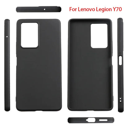 for Lenovo Legion Y70 Case Matte Soft Silicone Back Phone Cases For Lenovo Legion Y 70 Black TPU Shockproof Case for Lenovo Y70
