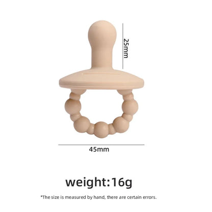 Baby Silicone Pacifier Newborn Infant Chewing Supplies Nipple Dummy Soft Teether Toy Food Grade Silicone Nursing Accessories