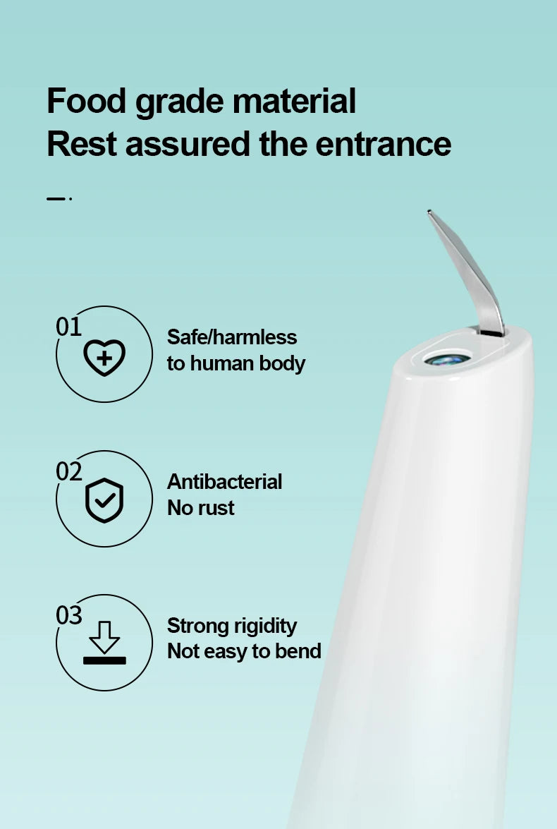 Electric Dental Scaler For Teeth 4 LED Tartar Stain Ultrasonic Tooth 1200mAh Clean Stone Health Care 4 Axis IPX7