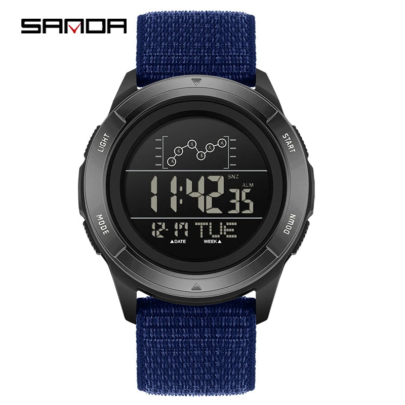 SANDA 2198 Single Monitor Male Student Electronic Watch Multifunctional Waterproof sports Student Electronic Watch 2025
