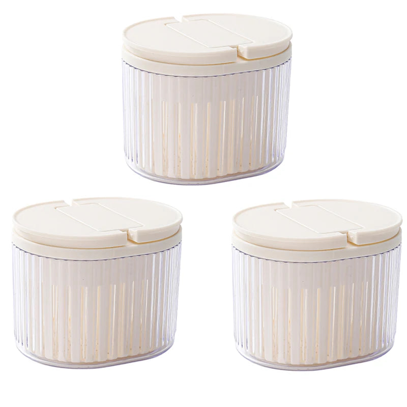 Refrigerator Storage Box Food Vegetable Fruit Storage Box Fridge Organizer Drain Basket Onion Ginger Clear With Lid Crisper