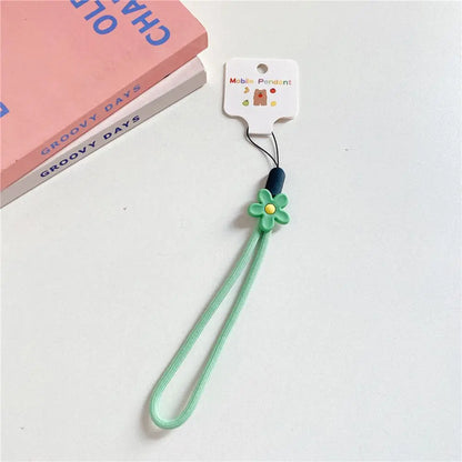 Strap Phone Charms Keys Short Rope Hanging Rope Flowers Phone Strap Phone Hanging Rope Mobile Phone Lanyard Wrist Hand Lanyard
