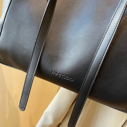 Big Shoulder Hand Commuting Bags for Women Large Capacity Drawstring Bucket Shopping Totes Top-Handle Bag 2025 Latest Handbags